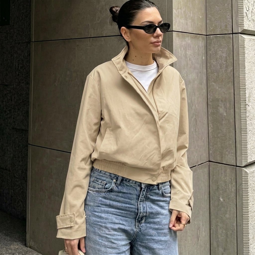 Helena Cropped Bomberjacka
