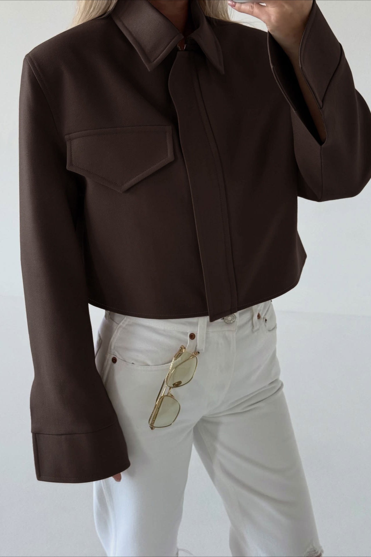 Amelie Brun Zip-jacka