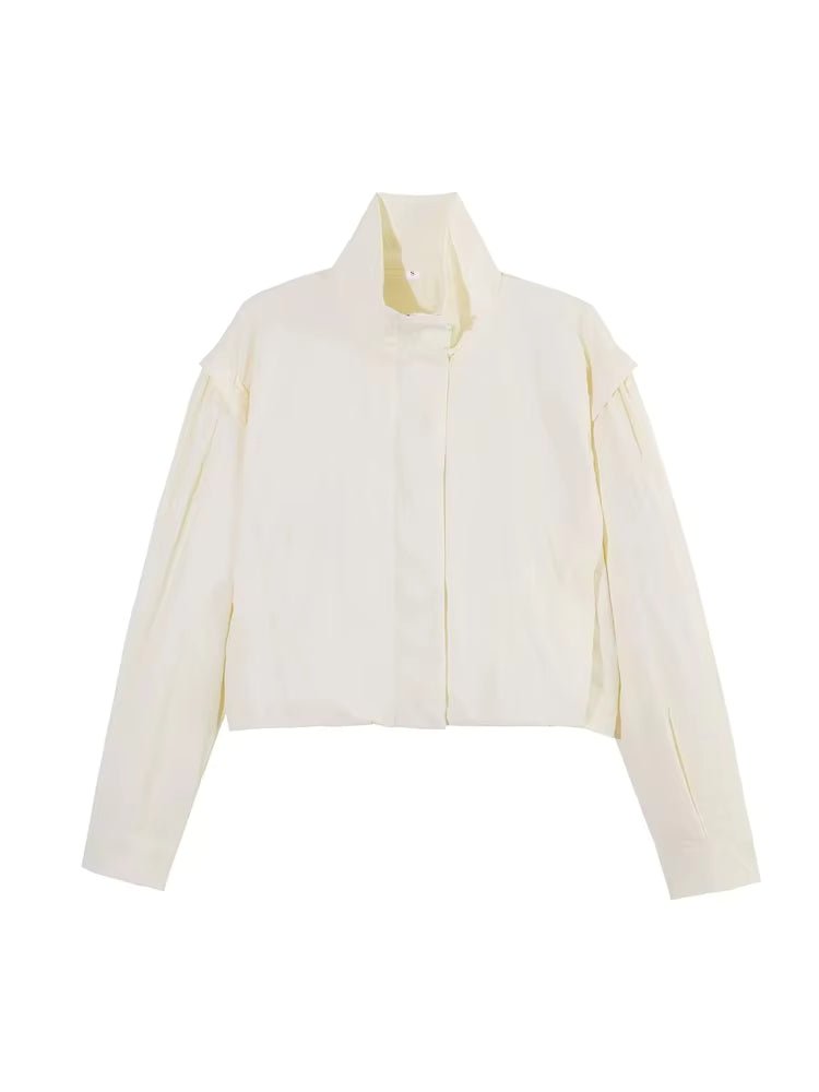 Natalie Cropped Windbreaker Jacket