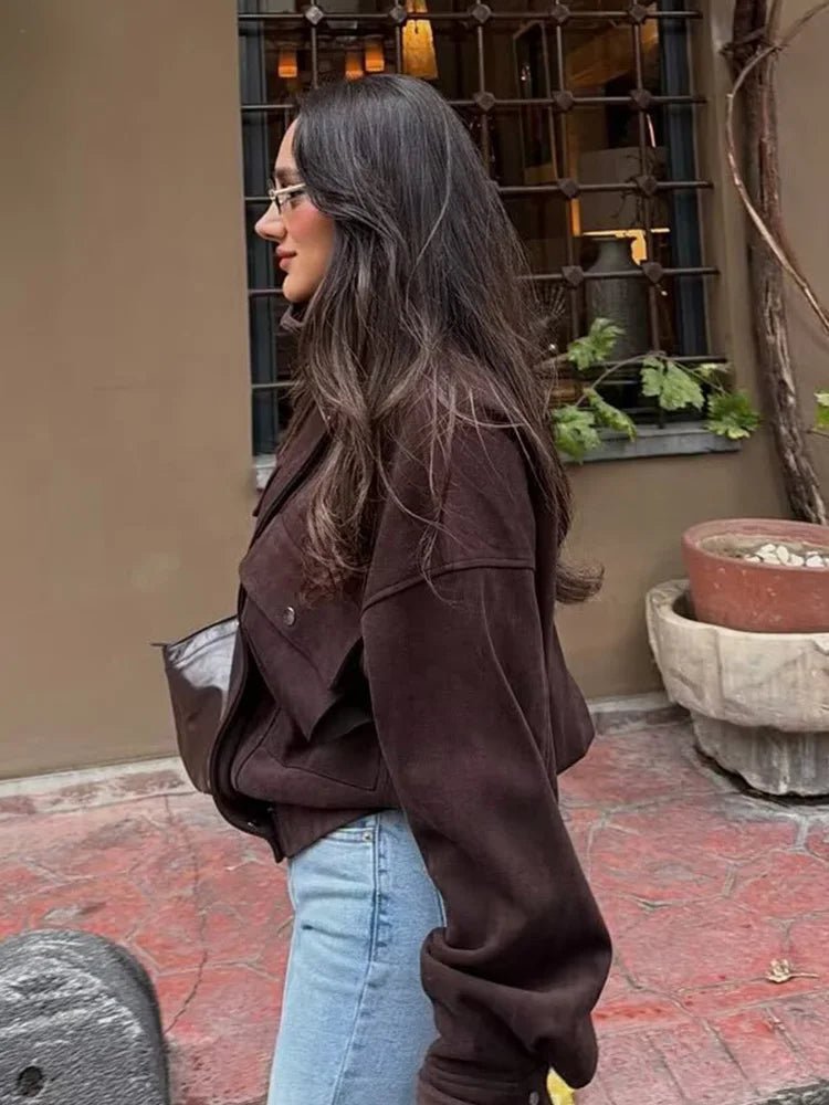 Zoe Vintage Oversized Bomberjacka