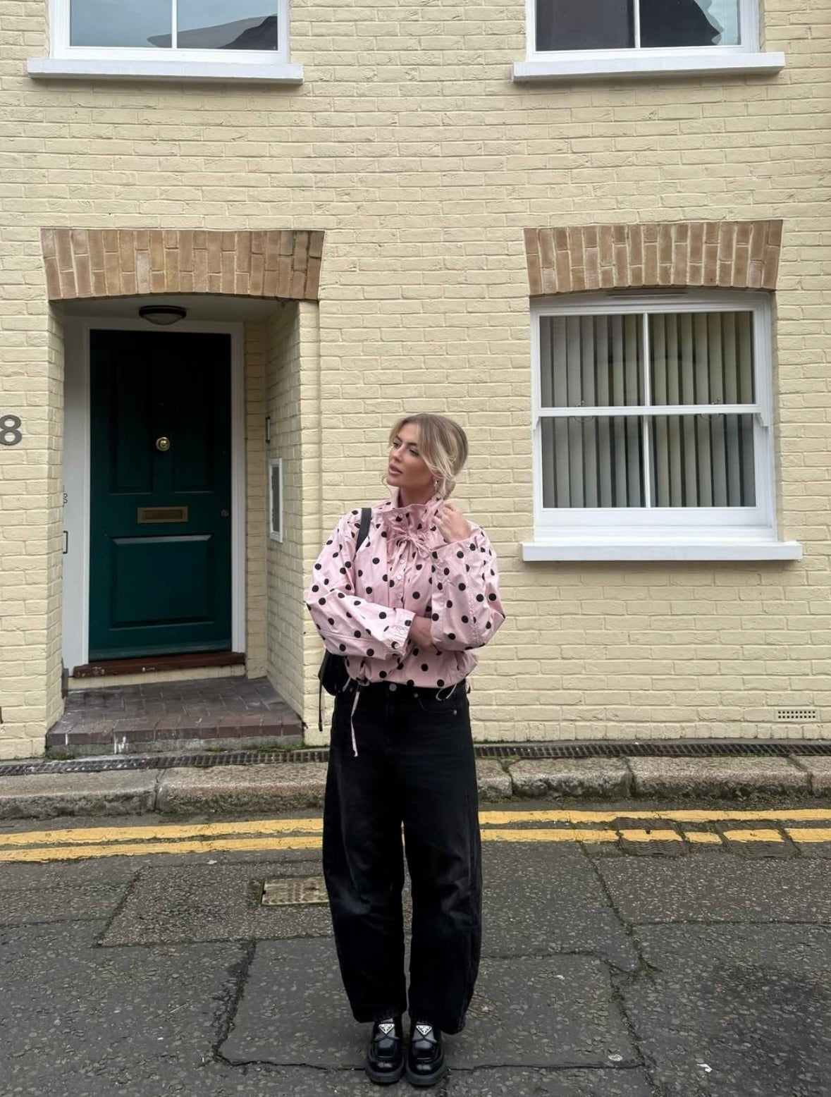 Linda Drawstring Polka Dot Jacket