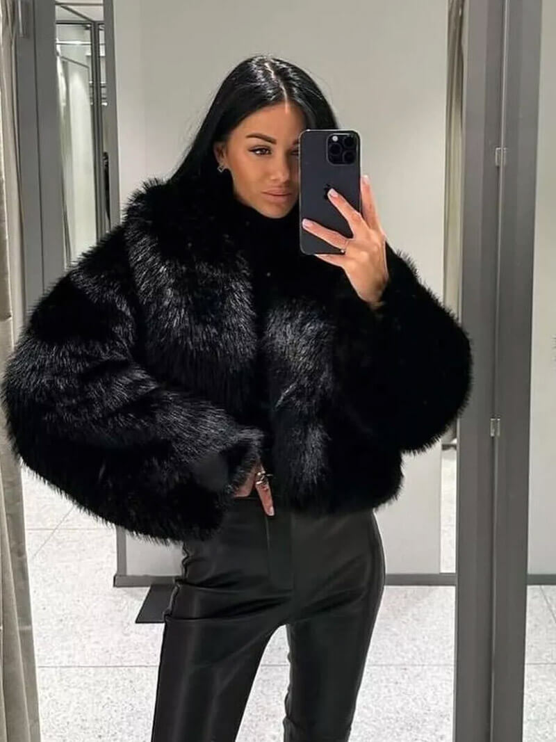 Tessa fuskpälsjacka
