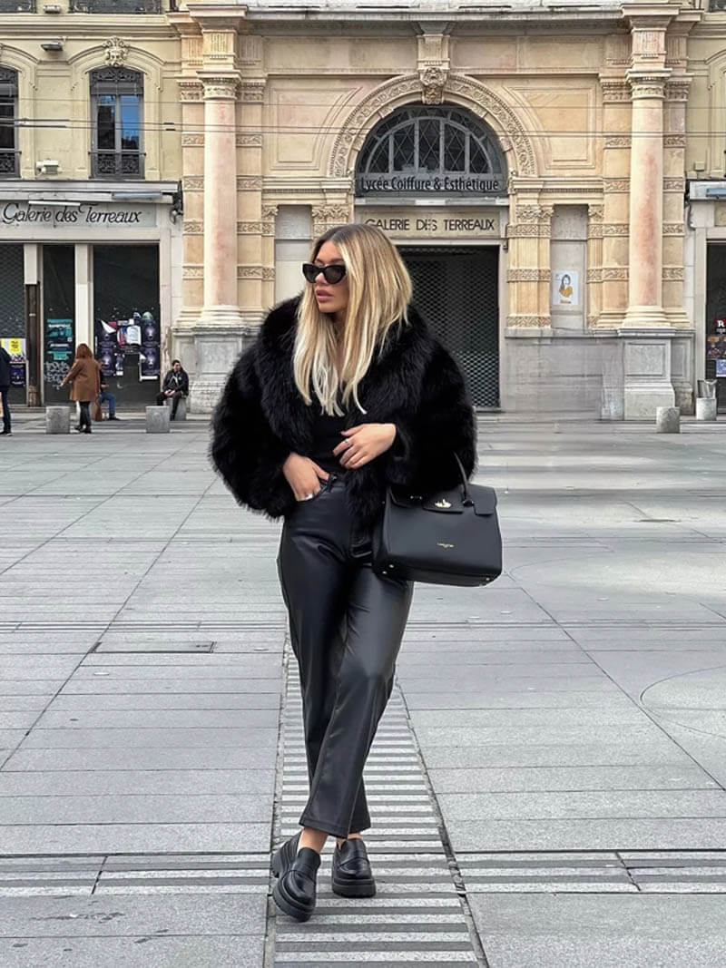Tessa fuskpälsjacka