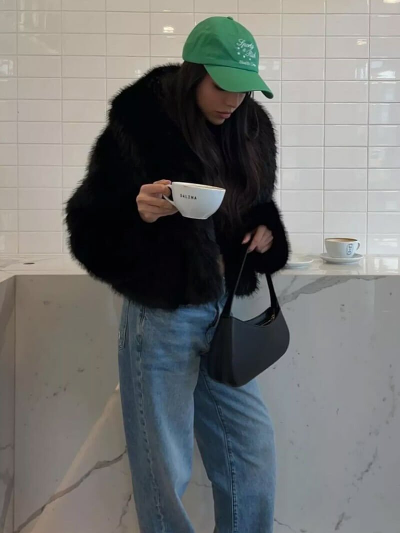 Tessa fuskpälsjacka