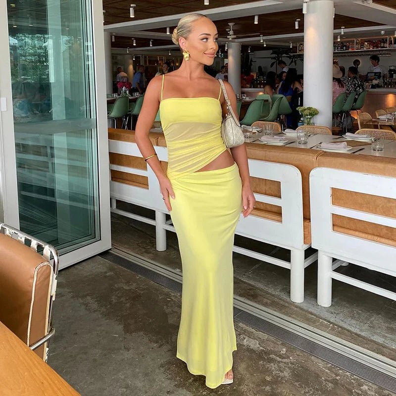 Sophia tvådelad crop-klänningsset