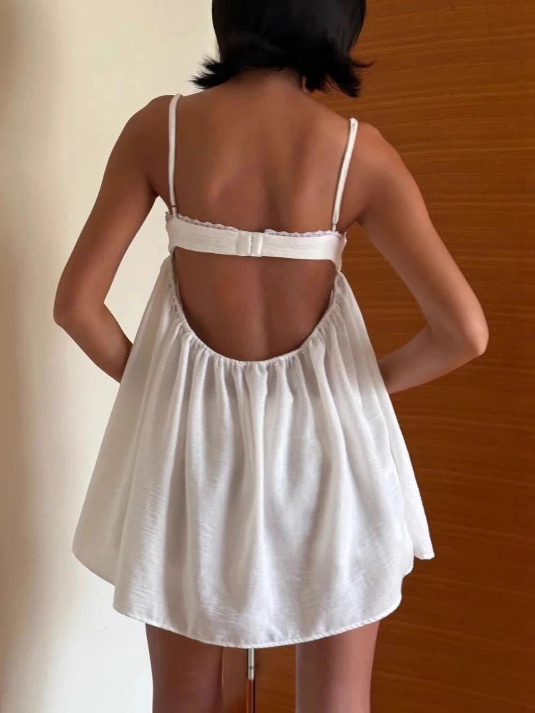 Briony Lace Trim Babydoll Short Set