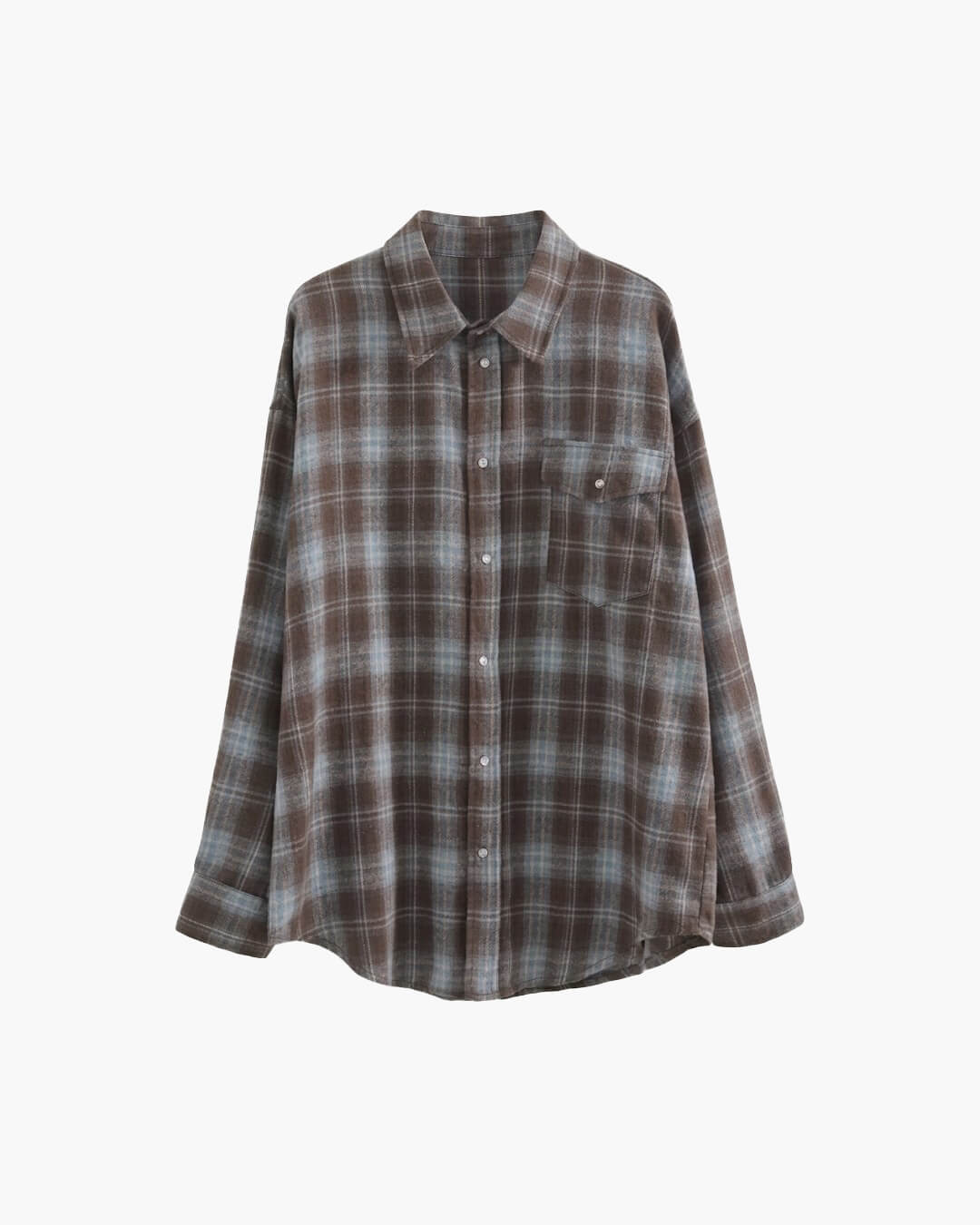 Kate Oversized Rutig Skjorta