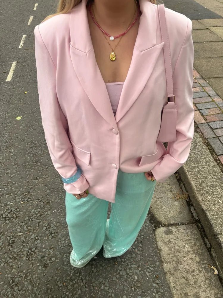 Margot vida byxor med paljetter