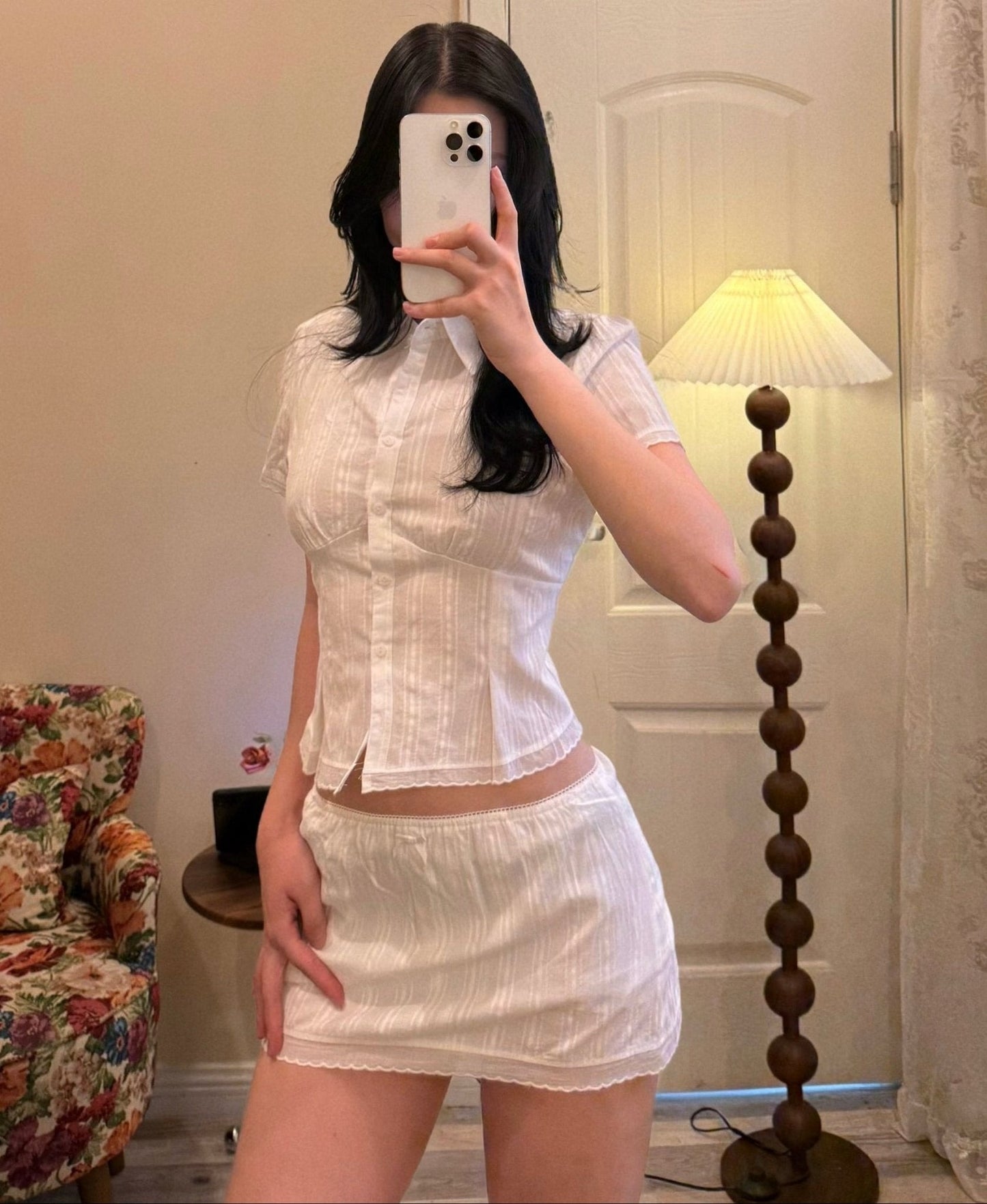Stellina Cropped skort-set