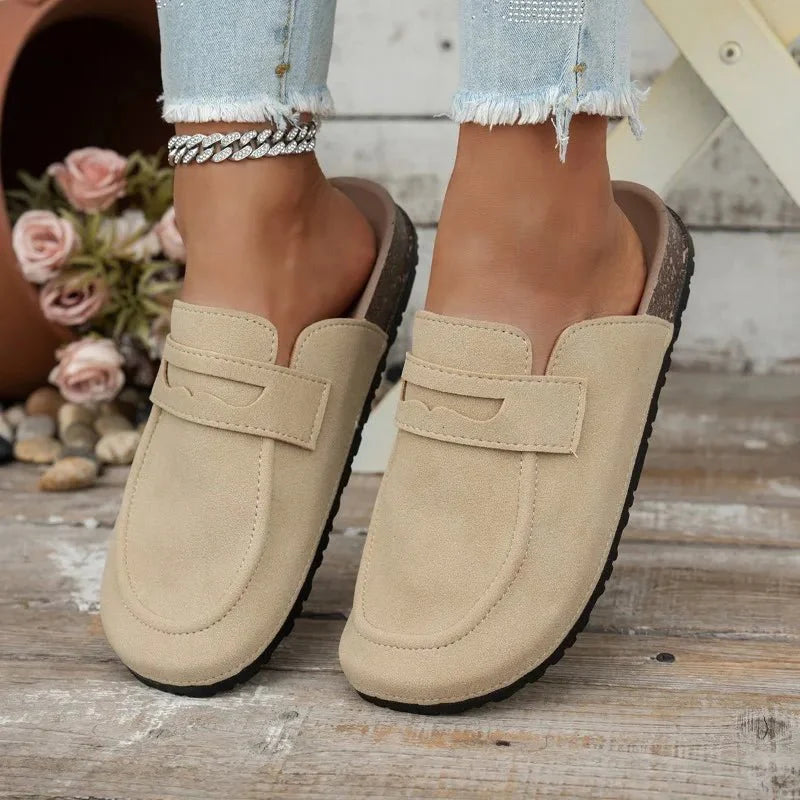 Klea Cork Suede Mules