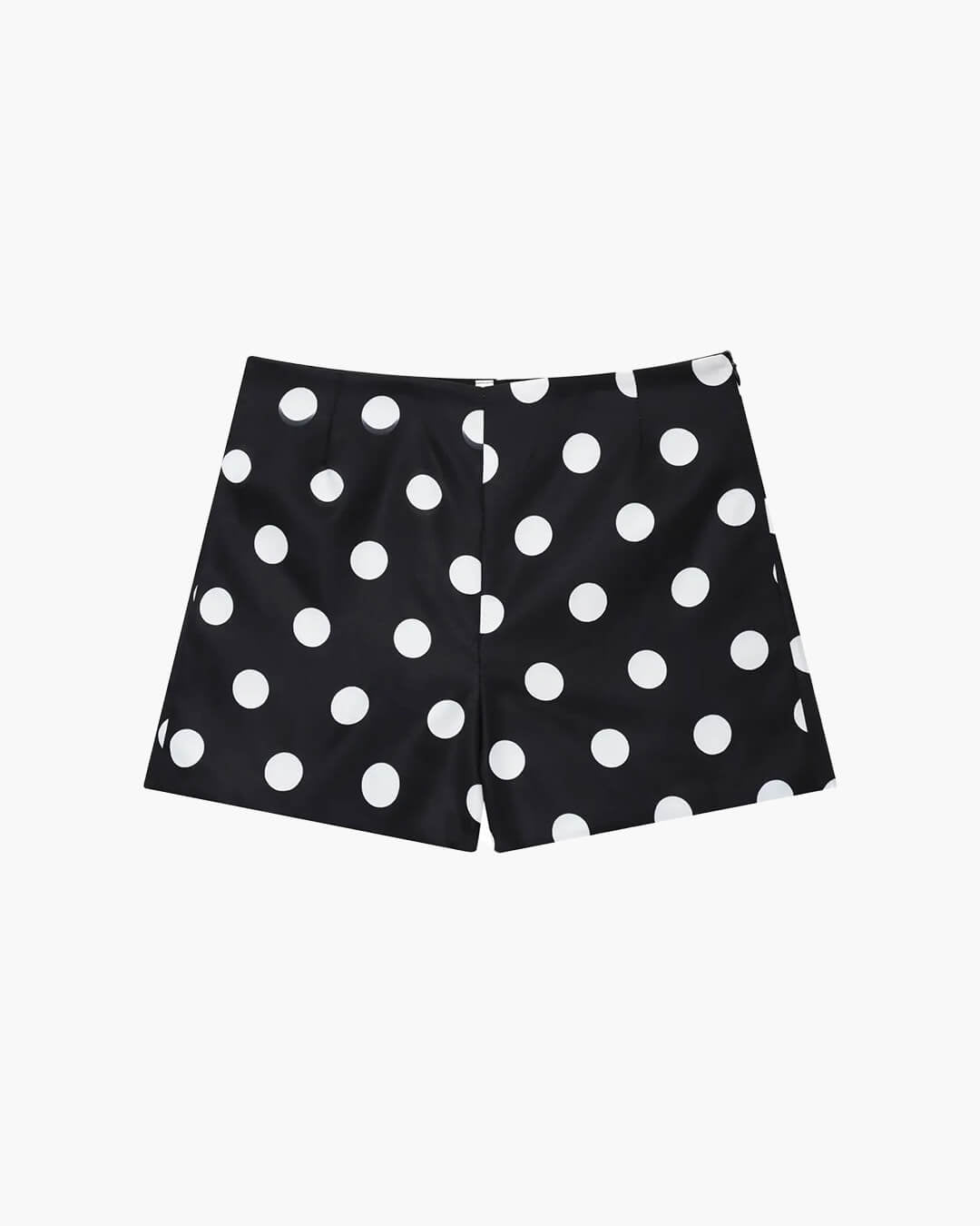 Marjorie minishorts med hög midja och prickar