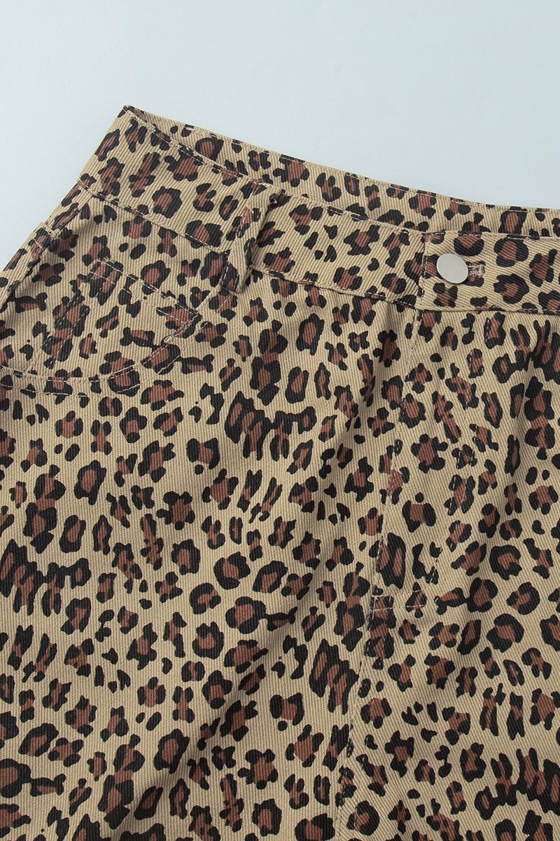Carla leopardmönstrade shorts