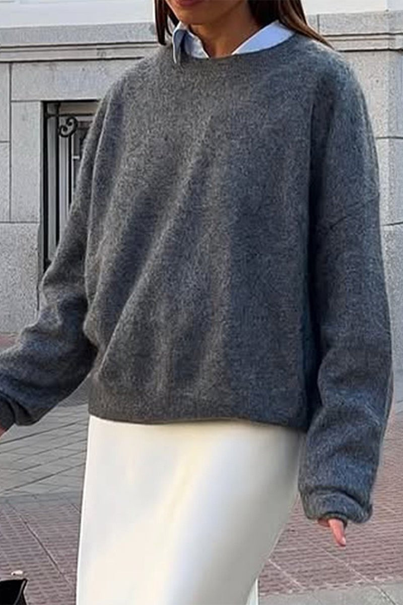 Nora ribbstickad tröja
