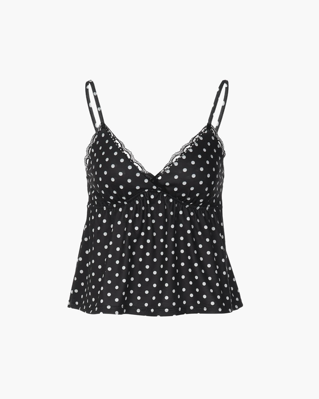 Octavia Dot Print Spetskantad Camisole