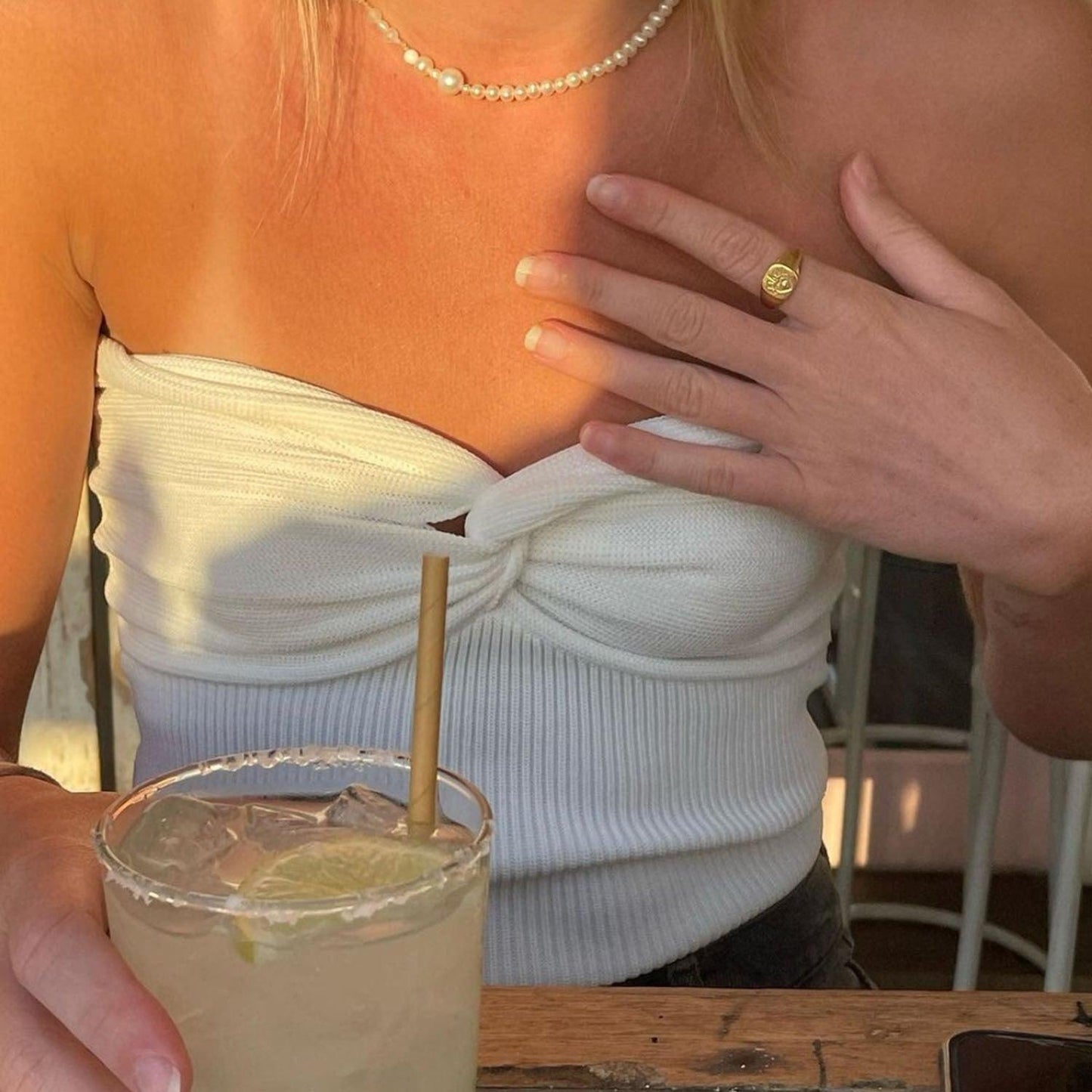 Genevra off‑shoulder‑blus