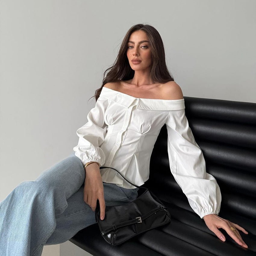Rhea off-shoulder-topp