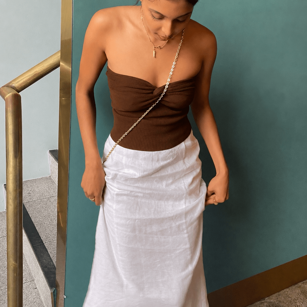 Genevra off‑shoulder‑blus