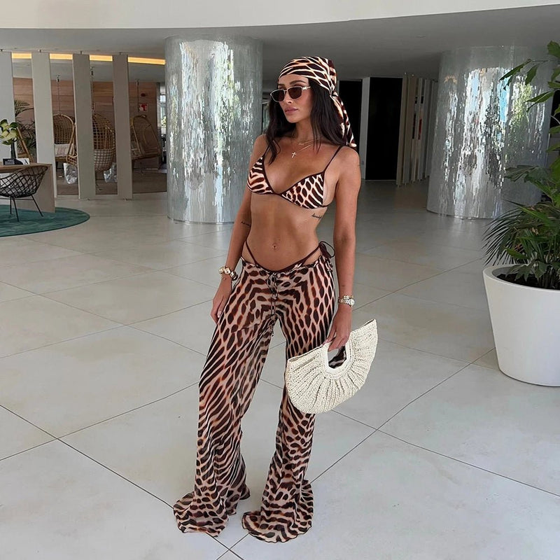 Lise genomskinligt set med leopardmönster
