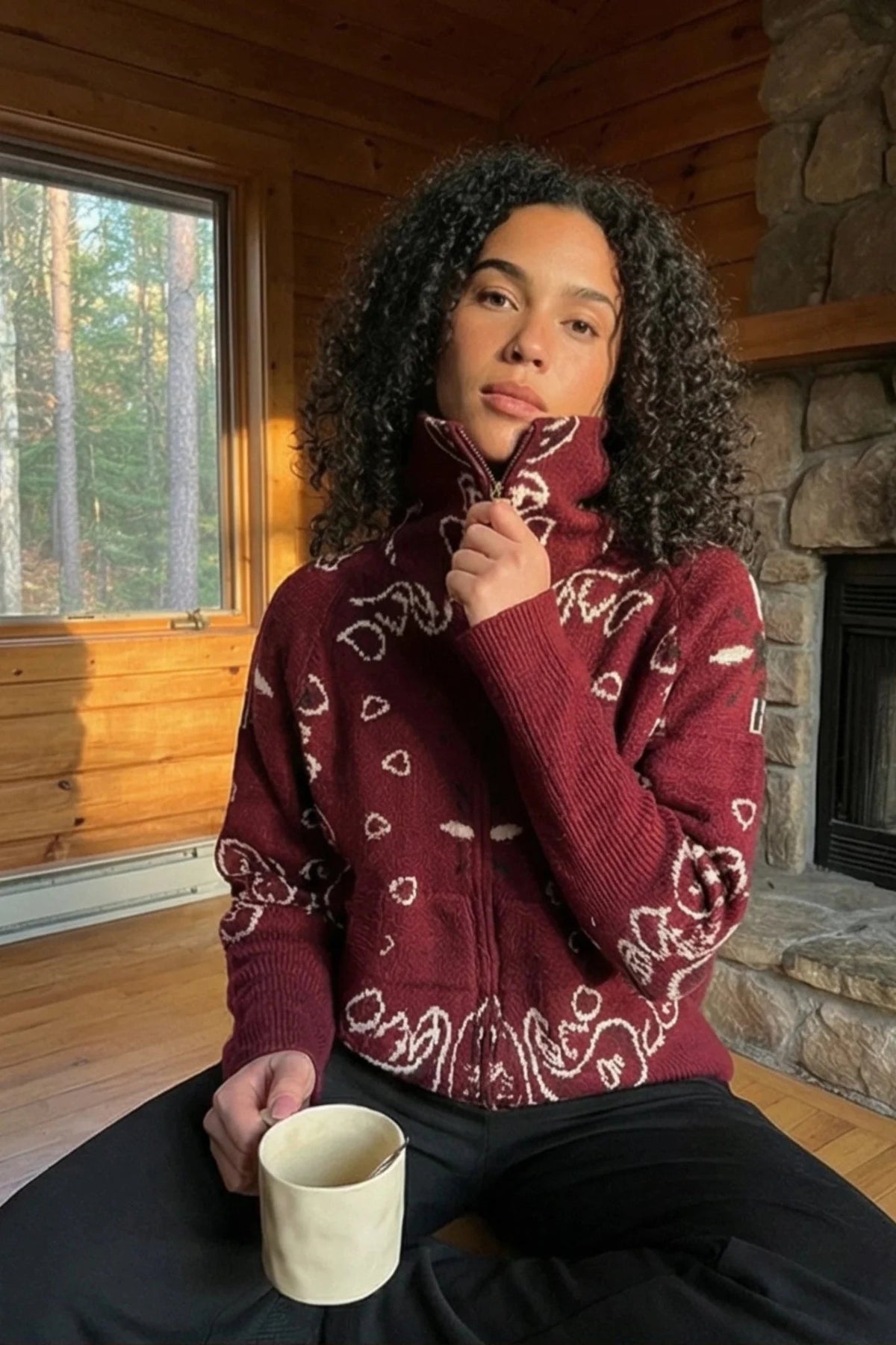 ZEYA - Stacey Paisley Knitted Cardigan
