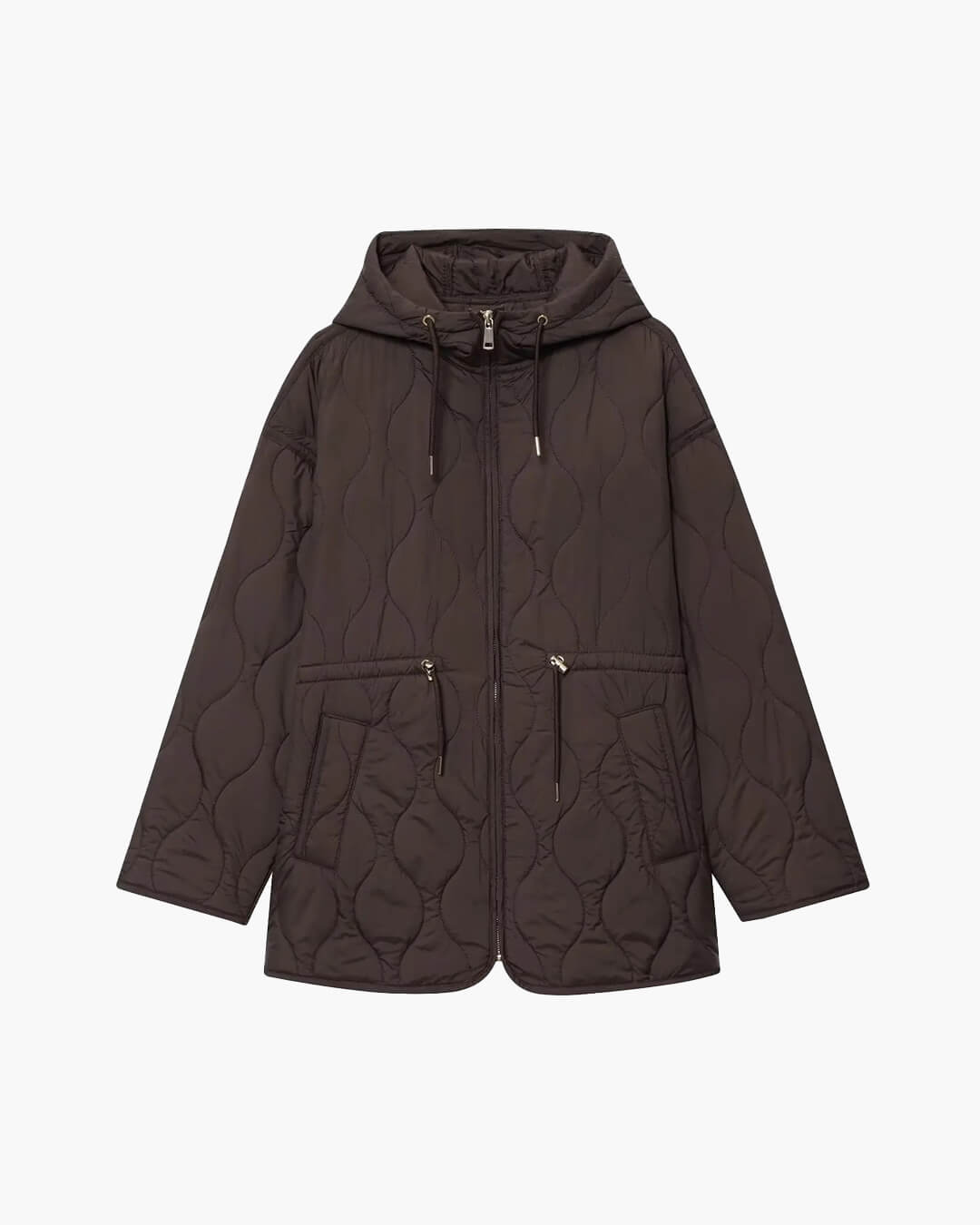 ZEYA - Abbie Hooded Quilted Jacket with Drawstring