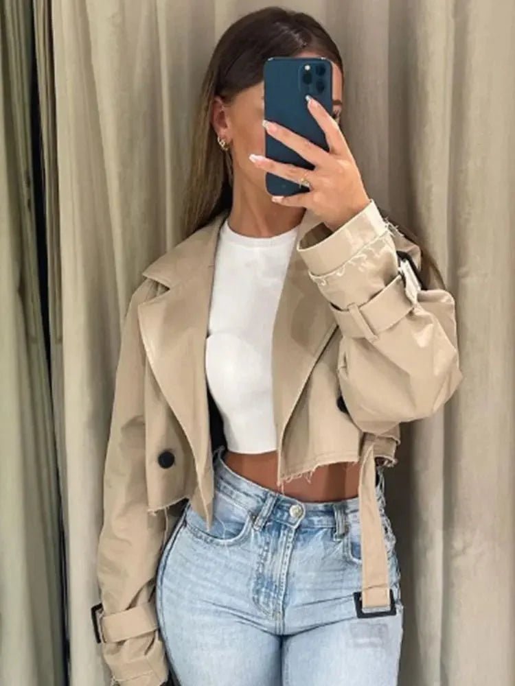 ZEYA - Aimee Cropped Trenchcoat