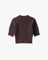 Alannah sömlös stickad crop top