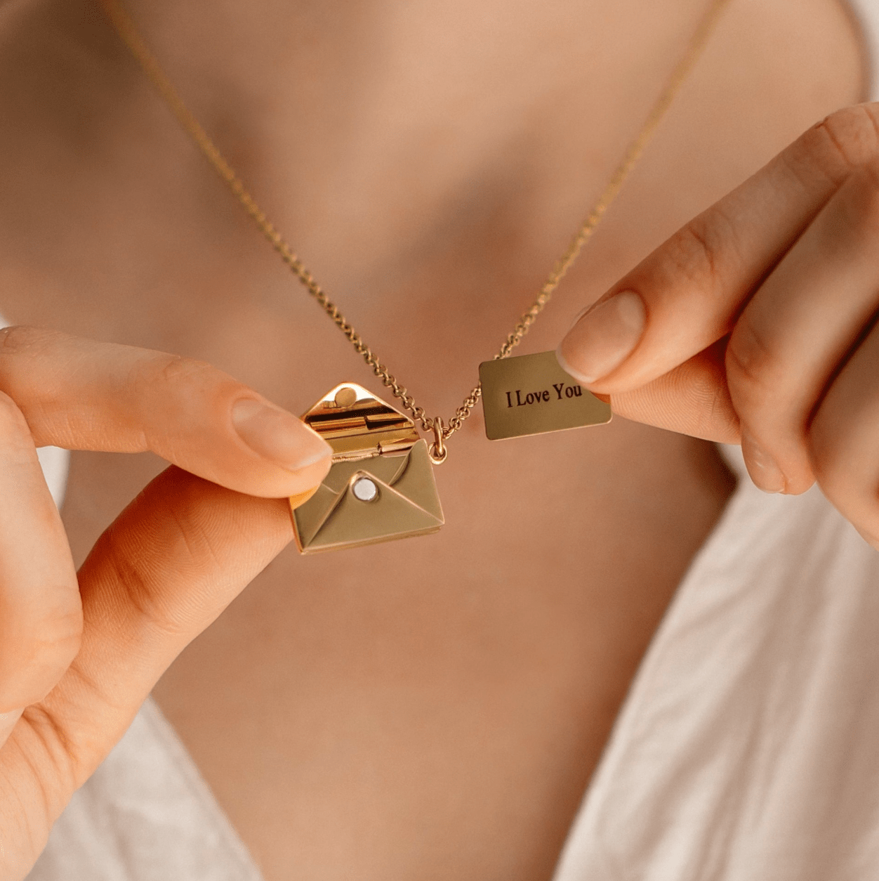 ZEYA - Amira Elegant Envelope Necklace