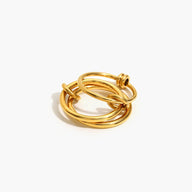 Aura slät sammanlåsande ring