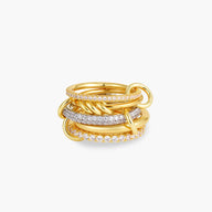 Aurélie Strålande Zirkonia Fem-Stackade Ring