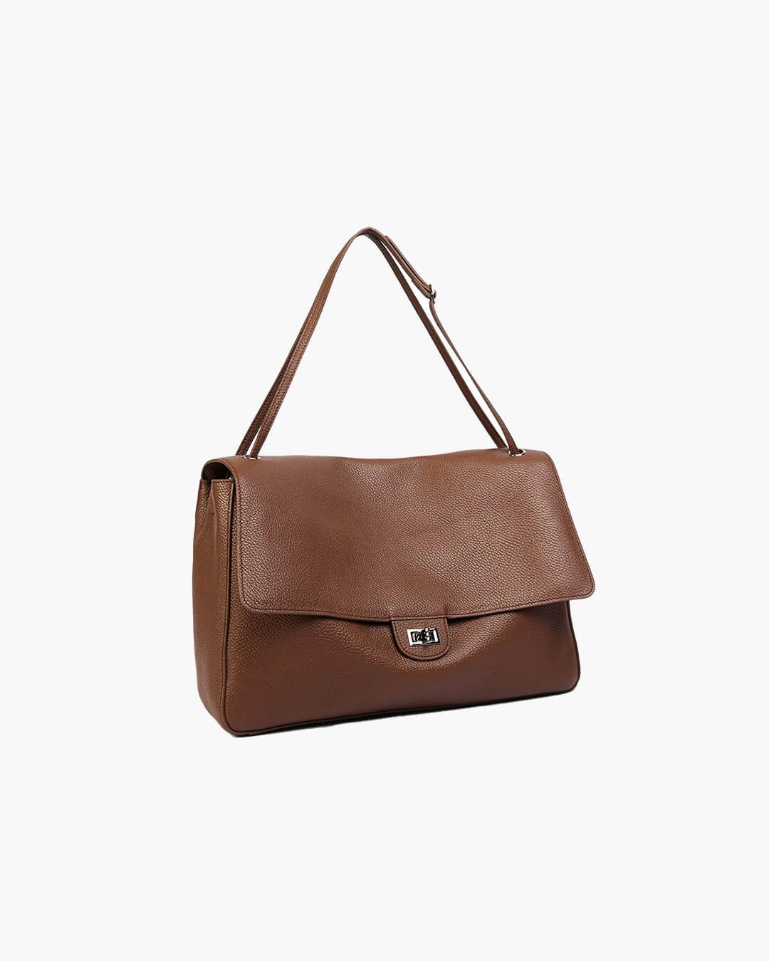 ZEYA - Ava Maxi Flap Leather Shoulder Bag