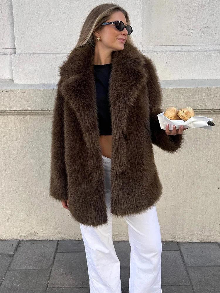 ZEYA - Beatrix Oversized Faux Fur Coat
