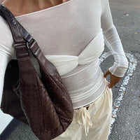 Camille Mesh Transparent Off-Shoulder Topp