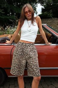 Carla leopardmönstrade shorts