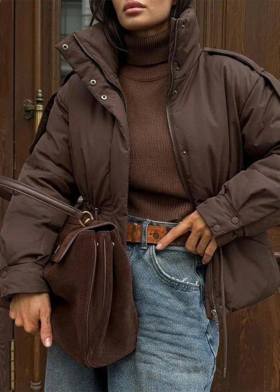 ZEYA - Carmen Oversized Drawstring Waist Puffer Jacket