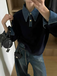 Claire Denimkrage Tröja