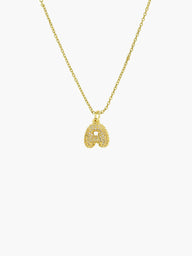 Claire Litet Bubbel Halsband med Initial