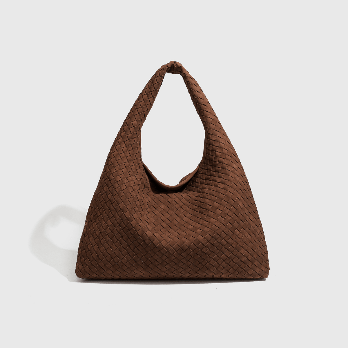 ZEYA - Clara Woven Faux Suede Tote Bag