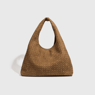 Clara Woven Faux Suede Tote Bag