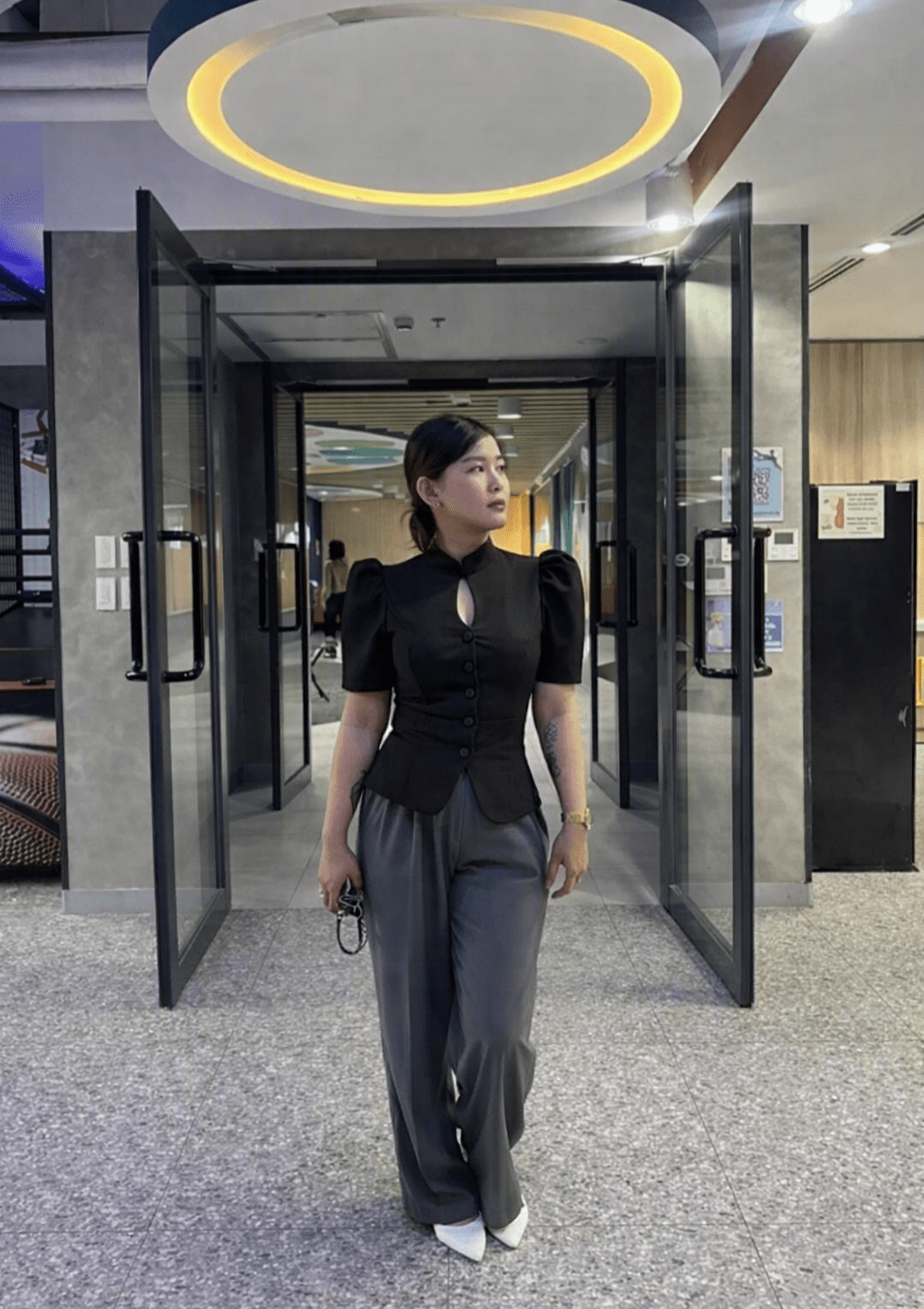 ZEYA - Cosima Stand Collar Top