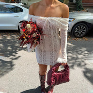 Delphine off-shoulder miniklänning