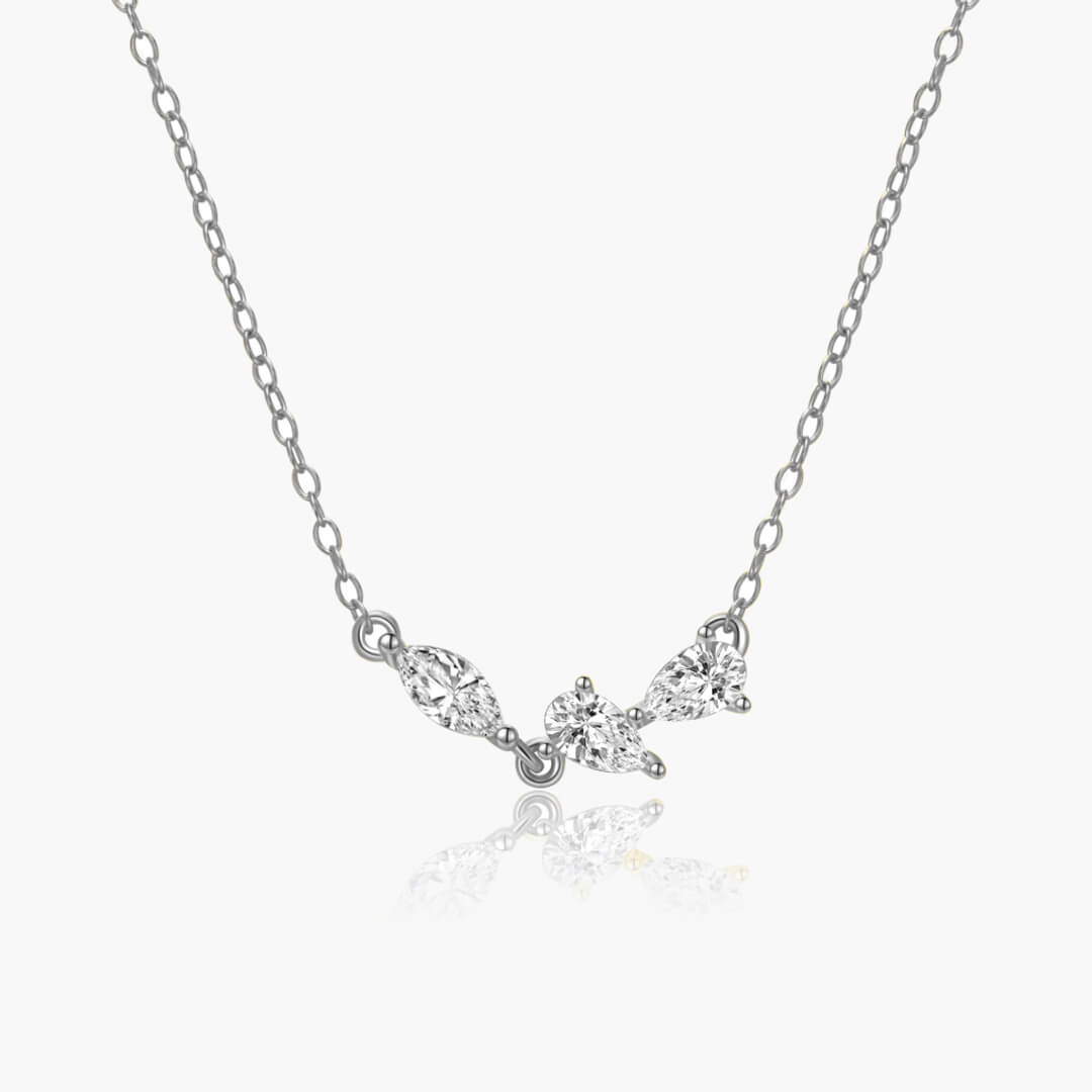 ZEYA - Diane Multi - Cut Zirconia Necklace