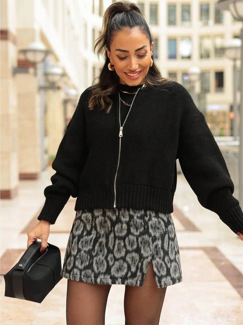 ZEYA - Divina Cardigan Vintage Knitted Zipper
