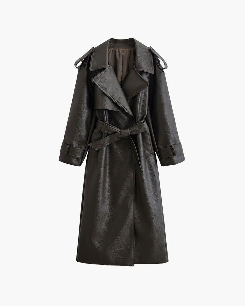 ZEYA - Dominique Long Leather Jacket