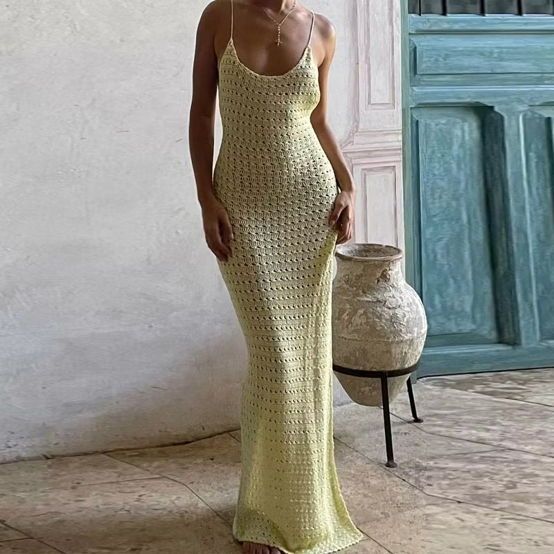 Elena Crochet Slip Dress
