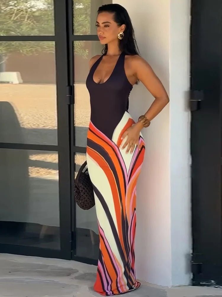 ZEYA - Ellen Colorblock Maxi Dress