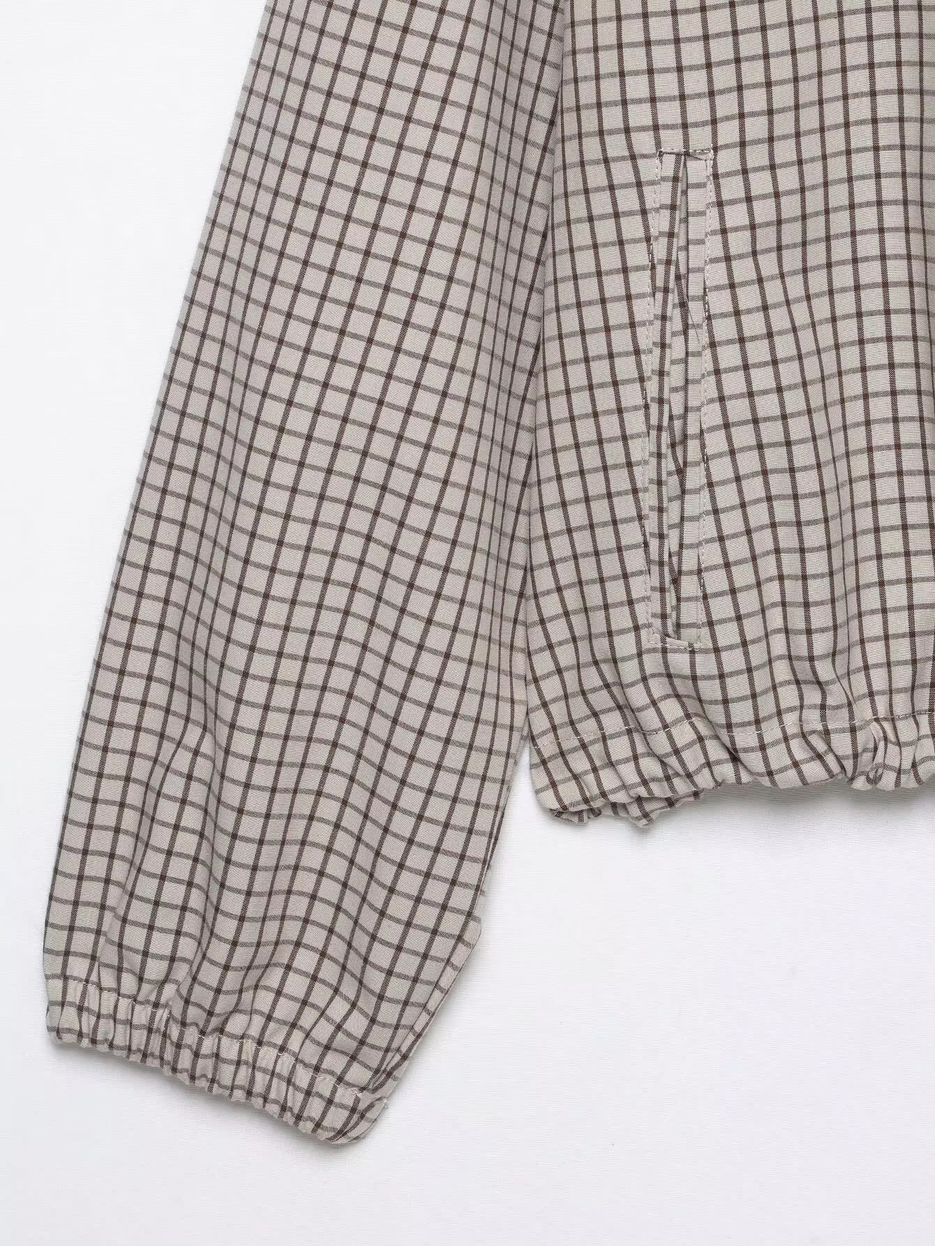 ZEYA - Ellie Plaid Cropped Hooded Jacket