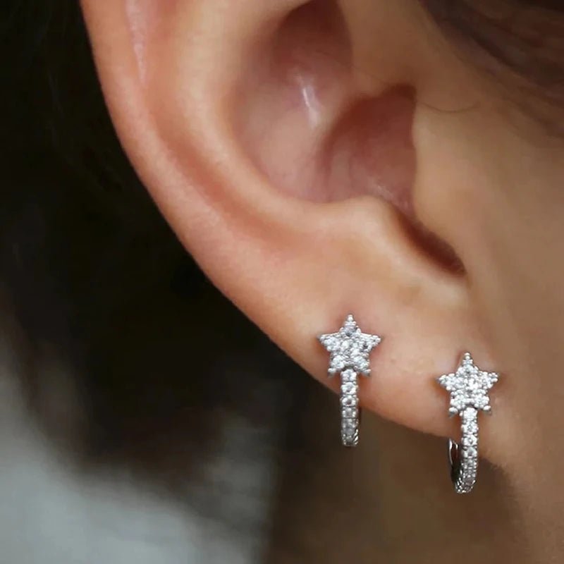 ZEYA - Elyse Star Hoop Earrings