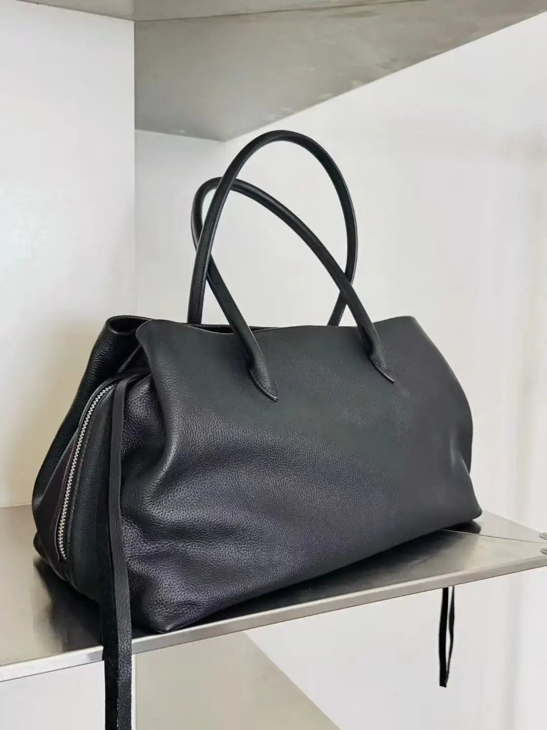 ZEYA - Emma Multi-Compartment Leather Tote Bag