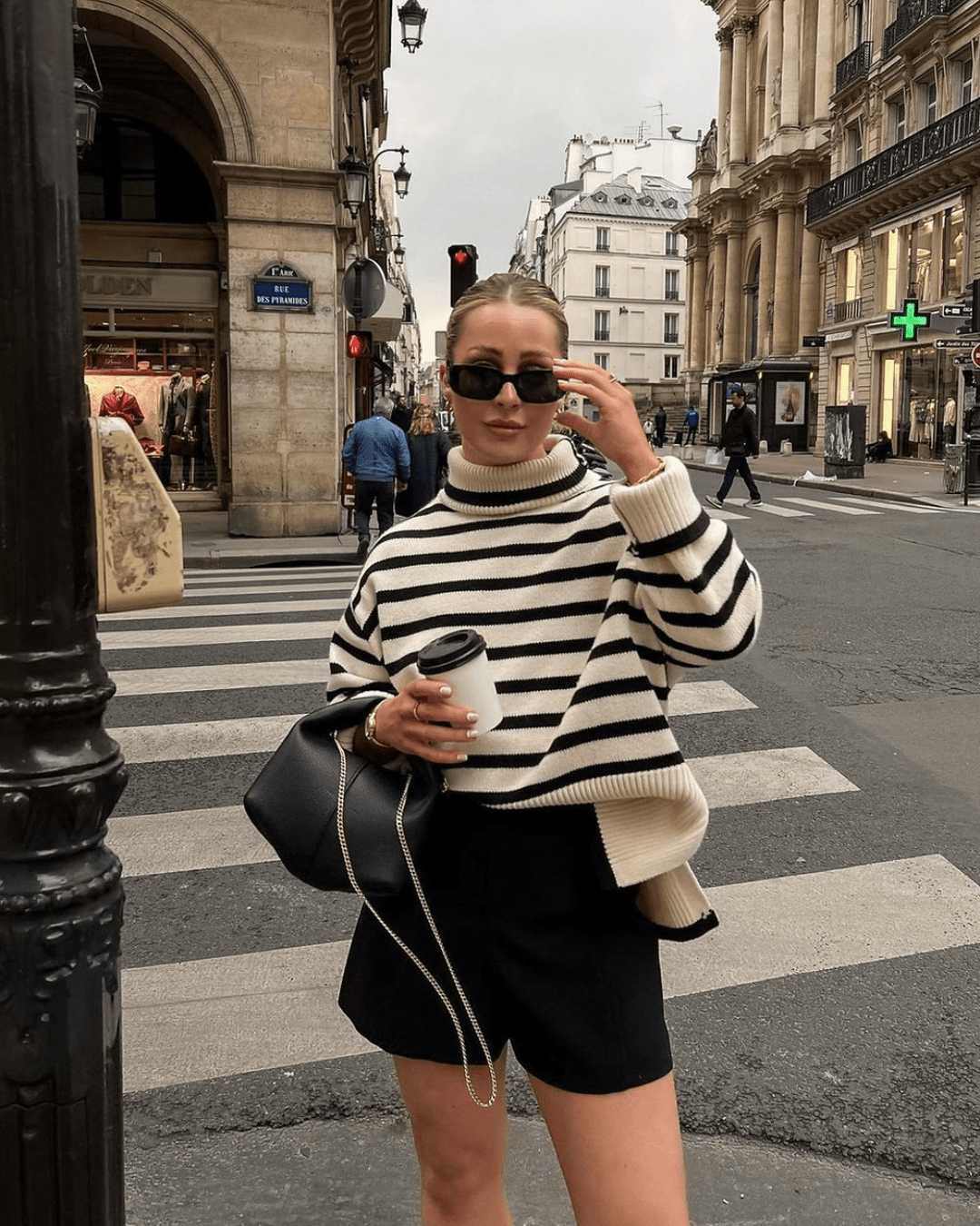 ZEYA - Gisela Striped Turtleneck Sweater