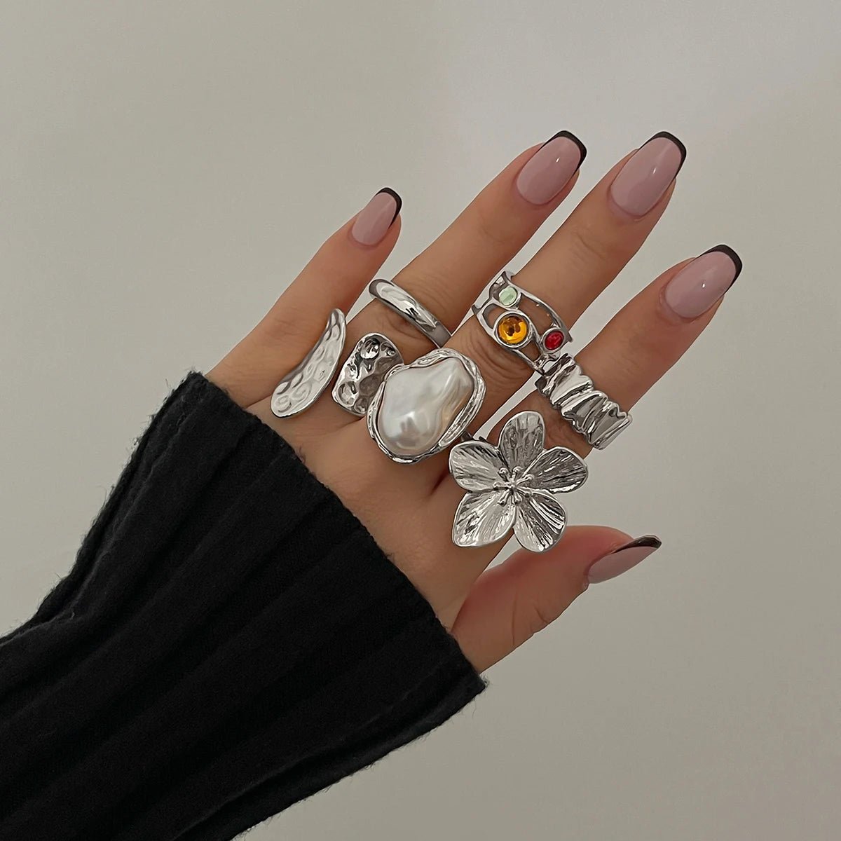 ZEYA - Gwen Adjustable Ring Set 6pcs